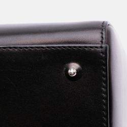 Pre Owned Dior Black Medium Calfskin Pockets Lady Dior
