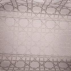 Pre Owned Dior Pink Medium Pearlescent Lambskin Cannage Lady Dior