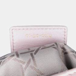 Pre Owned Dior Pink Medium Pearlescent Lambskin Cannage Lady Dior