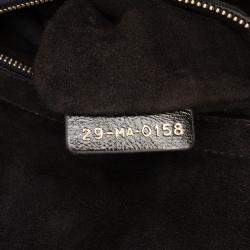 Pre Owned Dior Black Small Crinkled Patent Cannage My ABCDior Lady Dior
