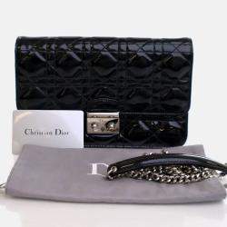 Pre Owned Dior Patent Miss Dior Promenade Pouch