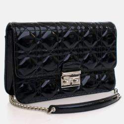 Pre Owned Dior Patent Miss Dior Promenade Pouch