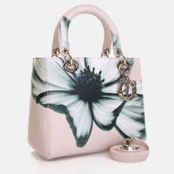 Pre Owned Dior Medium Deerskin Floral Lady Dior