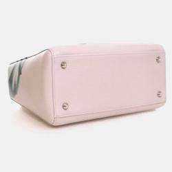 Pre Owned Dior Medium Deerskin Floral Lady Dior