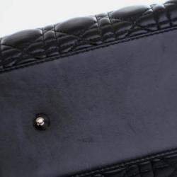 Pre Owned Dior Vintage Large Black Lambskin Lady Dior