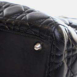 Pre Owned Dior Vintage Large Black Lambskin Lady Dior