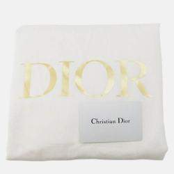 Pre Owned Dior Yellow Medium Canvas Embroidered Paisley Book Tote