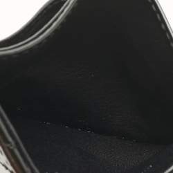 Pre Owned Dior Black Cannage Patent Leather Lady Dior Card Holder
