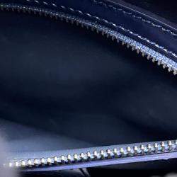 Pre Owned Dior Lady Dior 2Way Handbag Metalicpurple Leather Size Medium