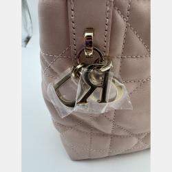 Pre Owned Dior Small Toujours Vertical pink Leather Bag