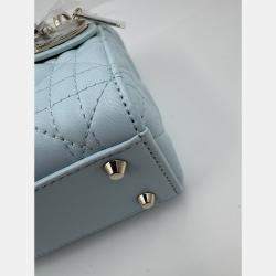Pre Owned Dior Blue Mini Cannage Lady Dior