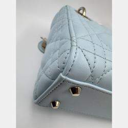 Pre Owned Dior Blue Mini Cannage Lady Dior