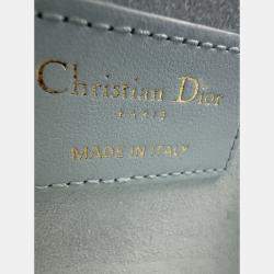 Pre Owned Dior Blue Mini Cannage Lady Dior