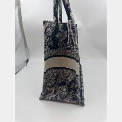 Pre Owned Dior Embroidered Medium Book Tote Bag