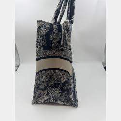 Pre Owned Dior Embroidered Medium Book Tote Bag