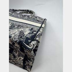 Pre Owned Dior Embroidered Medium Book Tote Bag