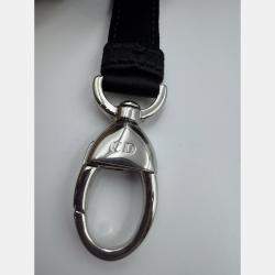 Pre Owned Dior Black Cannage Satin Mini Crystal Embellished Lady Dior Tote