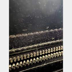 Pre Owned Dior Black Cannage Satin Mini Crystal Embellished Lady Dior Tote