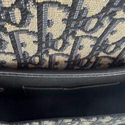 Pre Owned Dior Oblique Bobby Oblique Small Canvas  Shoulder Bag 