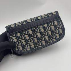 Pre Owned Dior Oblique Bobby Oblique Small Canvas  Shoulder Bag 