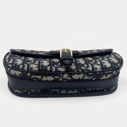 Pre Owned Dior Oblique Bobby Oblique Small Canvas  Shoulder Bag 