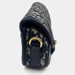Pre Owned Dior Oblique Bobby Oblique Small Canvas  Shoulder Bag 