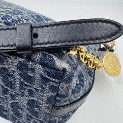 Pre Owned Dior hobo bag with chain denim