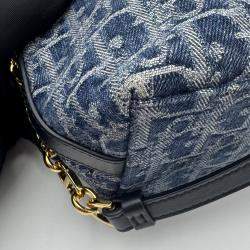 Pre Owned Dior hobo bag with chain denim