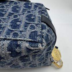 Pre Owned Dior hobo bag with chain denim