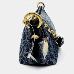 Pre Owned Dior hobo bag with chain denim