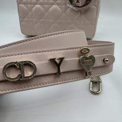 Pre Owned Dior pink Cannage Leather Small Lady Dior My ABCDior Tote