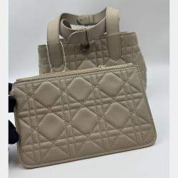 Pre Owned Dior Cannage Leather Dior Toujours Tote