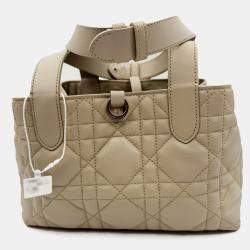 Pre Owned Dior Cannage Leather Dior Toujours Tote
