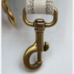 Pre Owned DIOR white/gold Oblique Book Tote