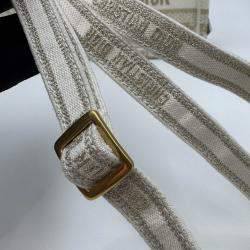 Pre Owned DIOR white/gold Oblique Book Tote