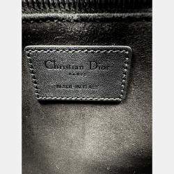 Pre Owned حقيبة ديور ليدي ديور سوداء محدودة بإضافات خرز