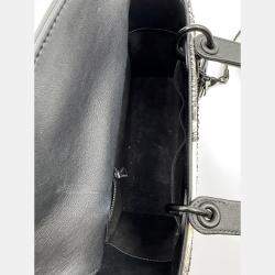 Pre Owned حقيبة ديور ليدي ديور سوداء محدودة بإضافات خرز