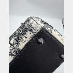 Pre Owned حقيبة ديور ليدي ديور سوداء محدودة بإضافات خرز