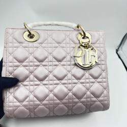 Pre Owned DIOR LADY DIOR pink medium