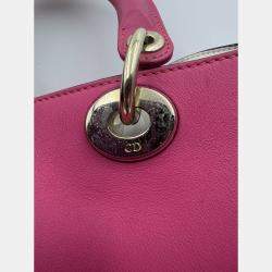 مملوكة مسبقًا حقيبة يد ديور ديوريسيمو شوبير متوسطة جلد فوشيا