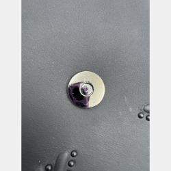 Pre Owned Dior Black Leather Studded Diorama Vertical Chain Clutch