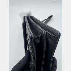 Pre Owned Dior Black Leather Studded Diorama Vertical Chain Clutch