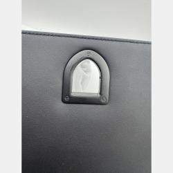 مملوكة مسبقًا Dior black matte Leather studed Medium Diorama Flap Shoulder Bag