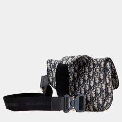 مملوكة مسبقًا حقيبة كروس بودي ديور كانفاس أوبليك أزرق كحلي