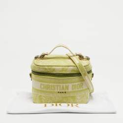 Pre Owned Dior Light Green Toile De Juoy Small Diortravel Vanity Case