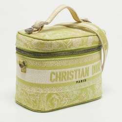 Pre Owned Dior Light Green Toile De Juoy Small Diortravel Vanity Case