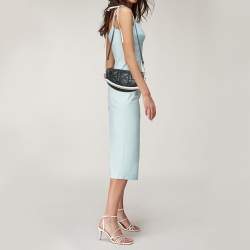 Pre Owned Dior Black Cannage Leather Small Vibe Hobo