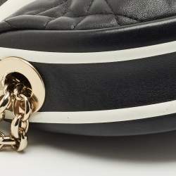 Pre Owned Dior Black Cannage Leather Small Vibe Hobo