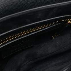 Pre Owned Dior Black Leather Saddle Bag