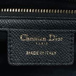 Pre Owned Dior Black Leather Saddle Bag